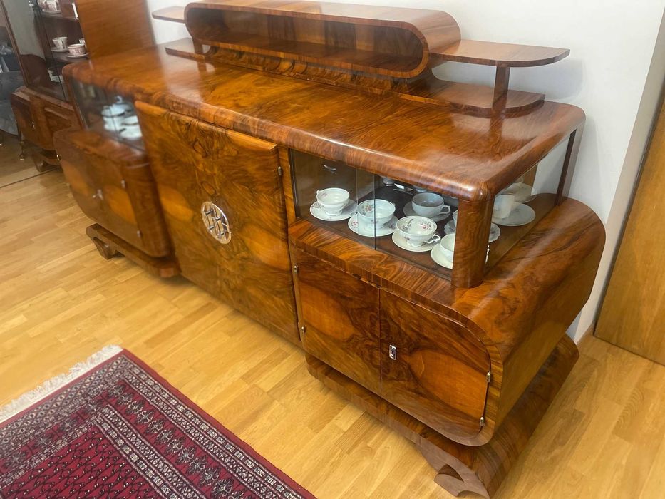 OKAZJA-  przeprowadzka Komoda i witryna art deco- komplet