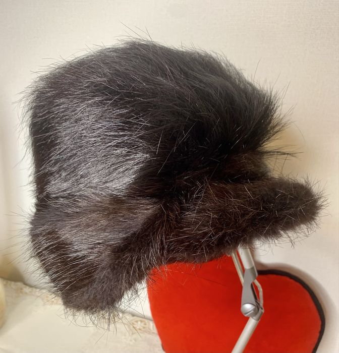 Czapka z nutrii futrzana