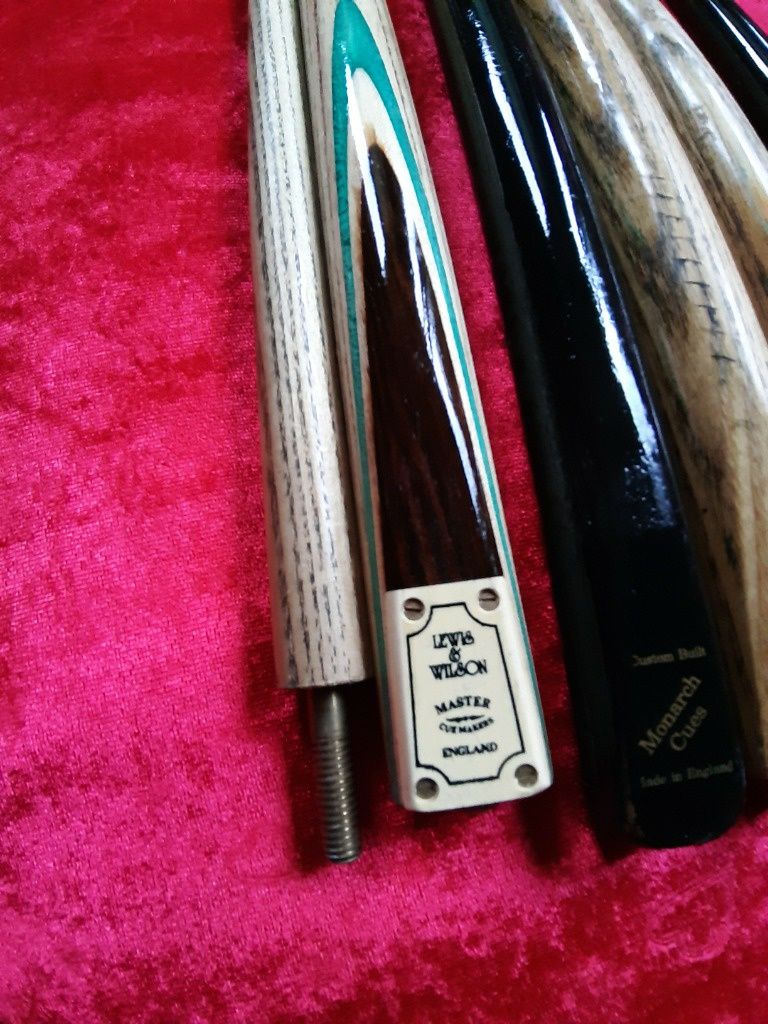 Kije bilardowe snooker Lewis&Wilson bilard drewno made in england
