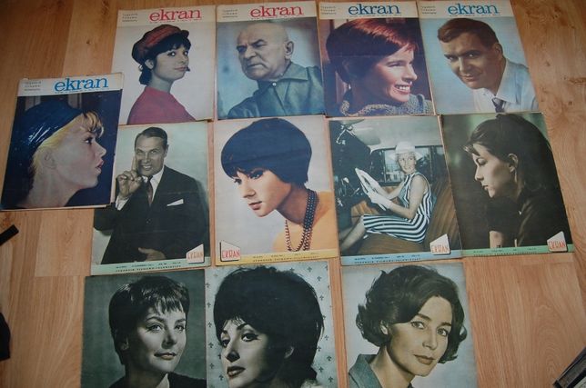 Tygodnik filmowo-telewizyjny "Ekran". 12 numerów z lat 1963-67.