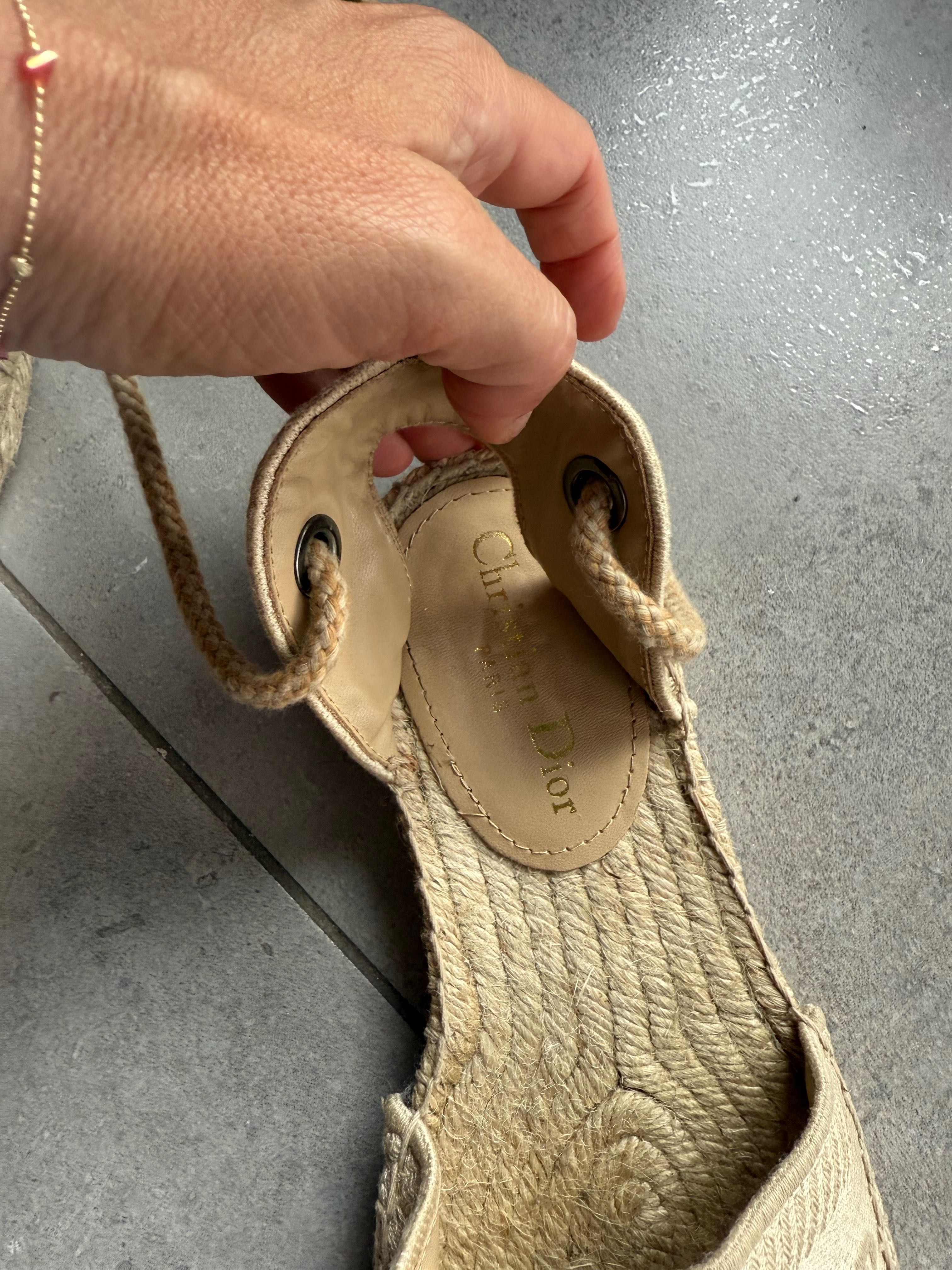 Christian Dior espadryle 37