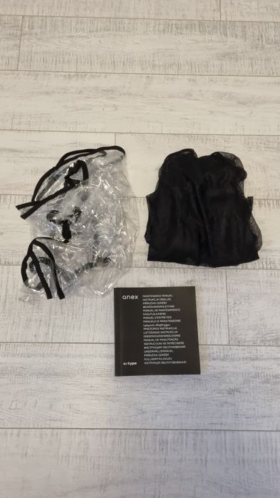 Wózek dziecięcy 2w1 spacerowy gondola czarny Anex e type jak nowy