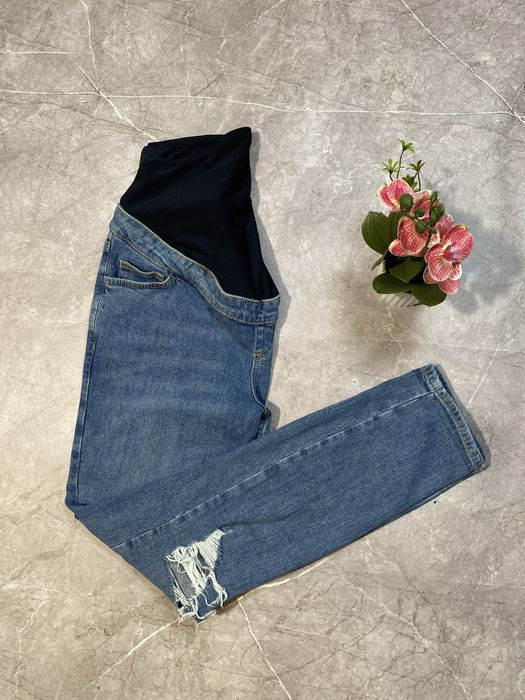 Джинси мом для вагітних.стильні джинси М/Л