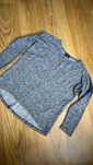 Reserved 36 S oversize bluzka dzianinowa sweterkowa sweter, granat 3/4