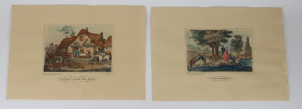 2 raras Gravuras / Litografias - Carle Vernet - 1822