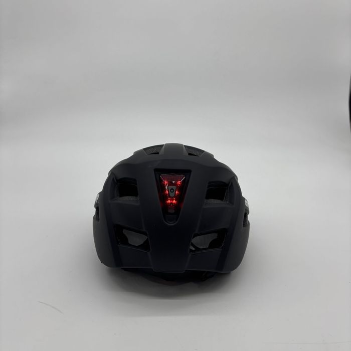 Kask rowerowy z lampką LED Czarny Rozmiar M