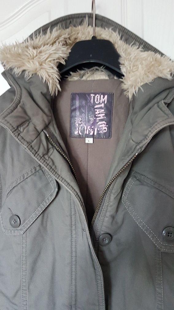 Tom Tailor jak NOWA 146 ciepła .zimowa dziewczęca .khaki . Denim