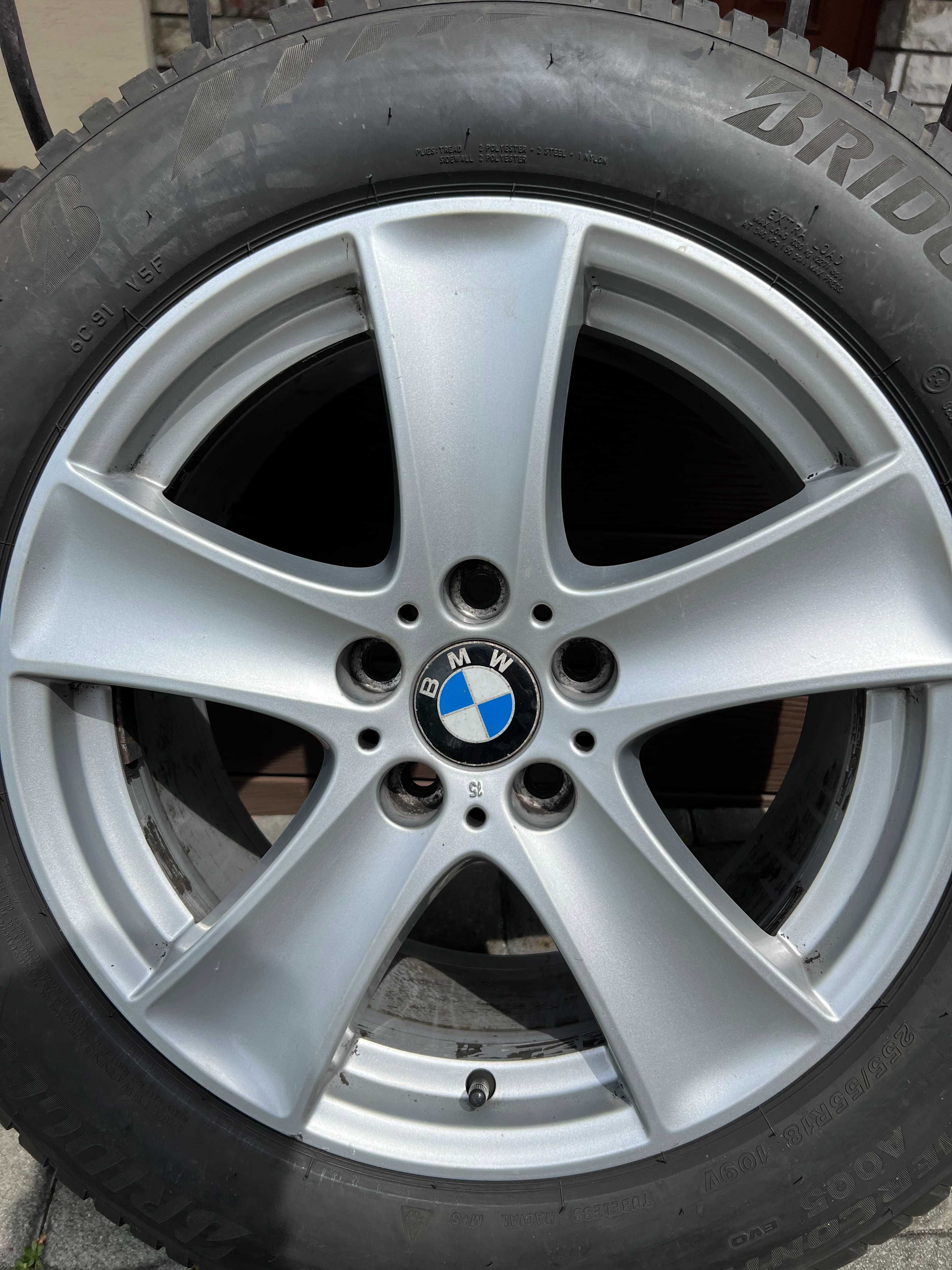 Koła BMW x5 E70/E71 - 4 felgi 18 + opony całoroczne Bridgestone