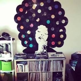 Discos de vinil para decoração e trabalhos manuais