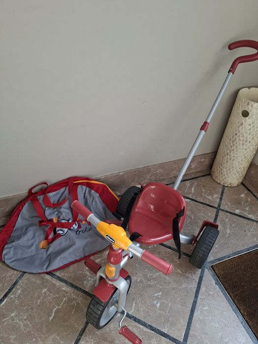 Triciclo bebé com saco de transporte