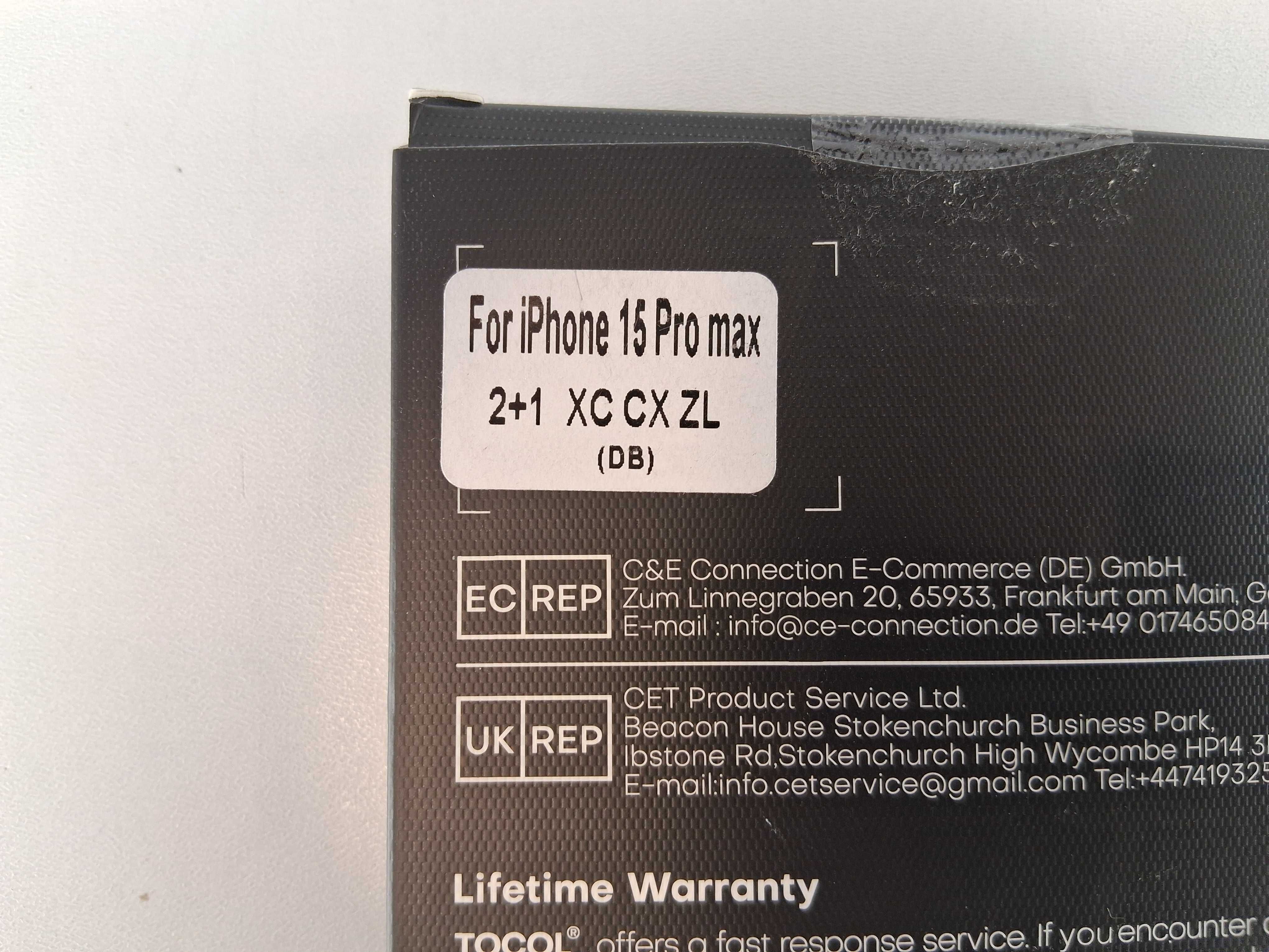 Y121 Etui Tocol MagSafe i Szkło Hartowane iPhone 15 Pro Max 2+1