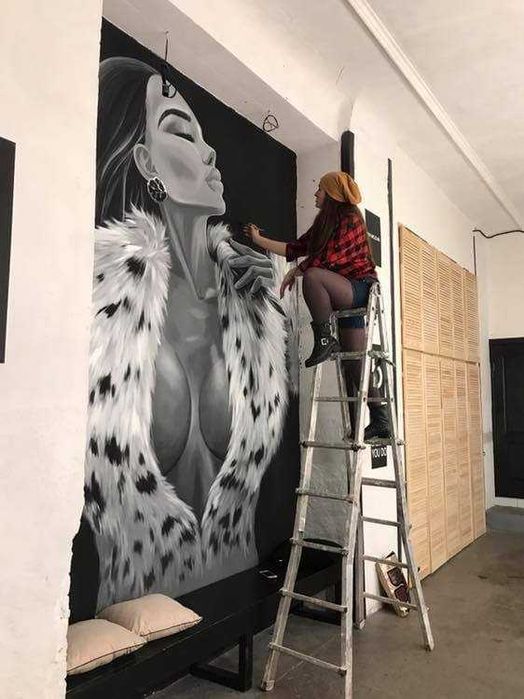 Роспись стен квартир, домов, офисов, ресторанов.