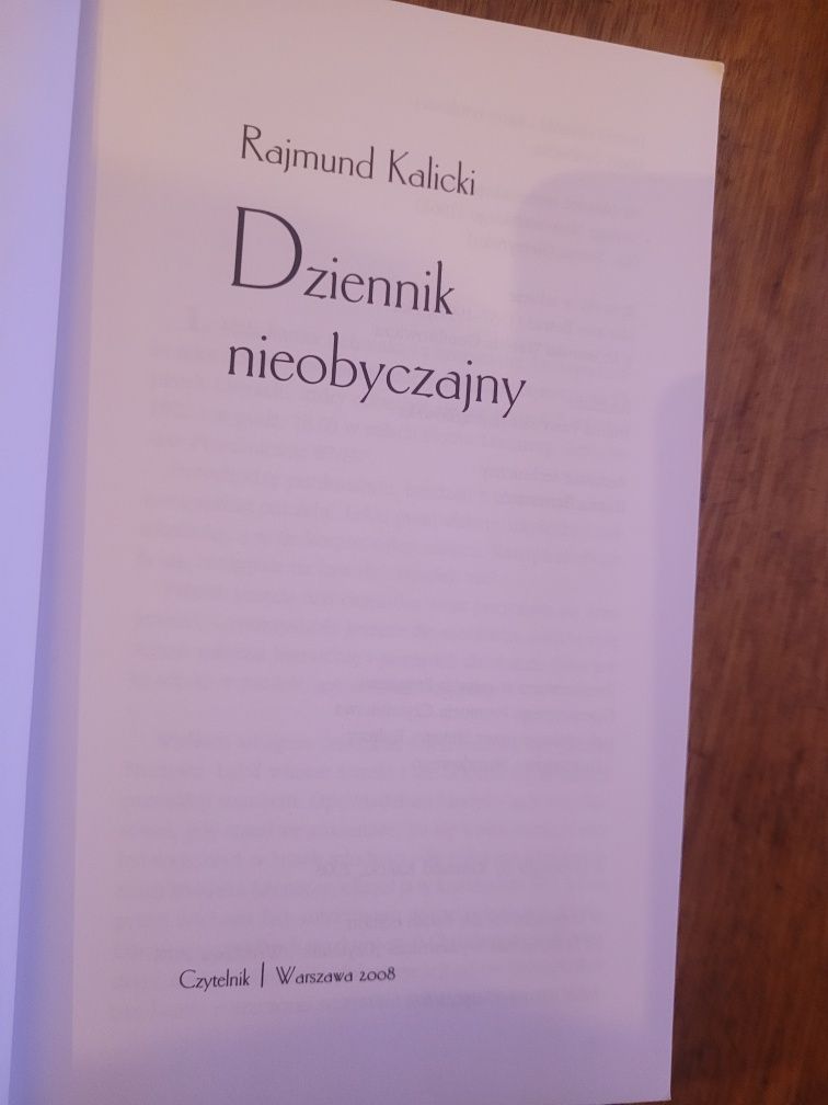 Rajmund Kalicki Dziennik nieobyczajny 2008 Czytelnik