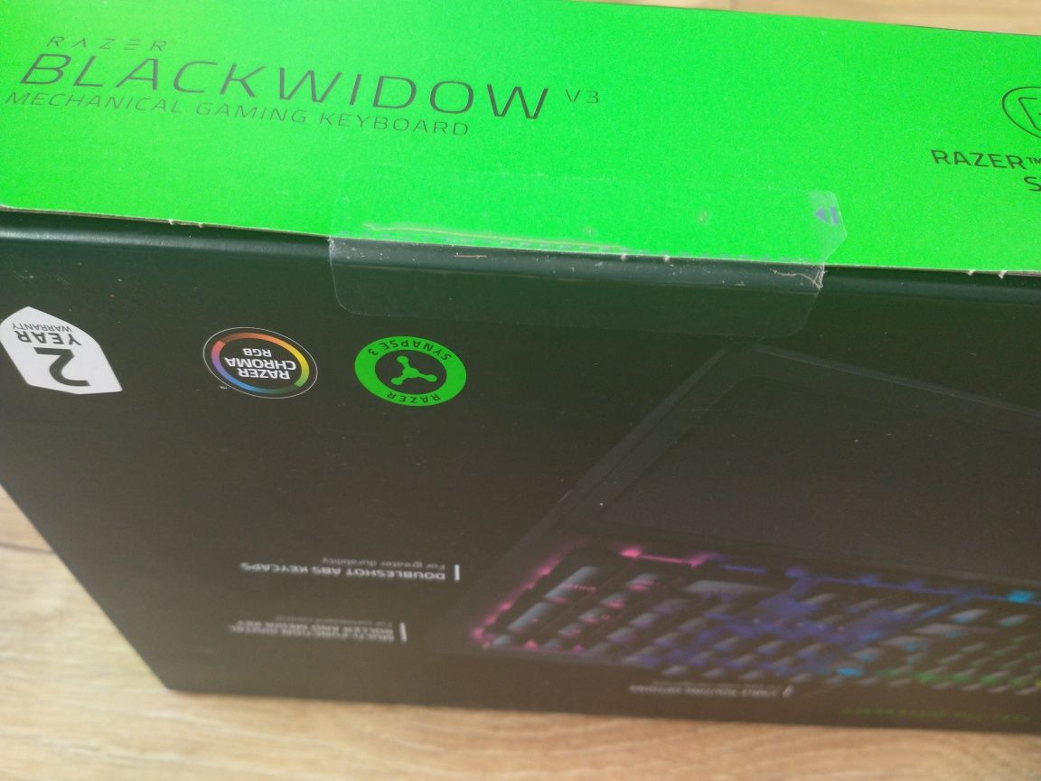 Nowa Klawiatura Razer BlackWidow V3 Yellow Switch