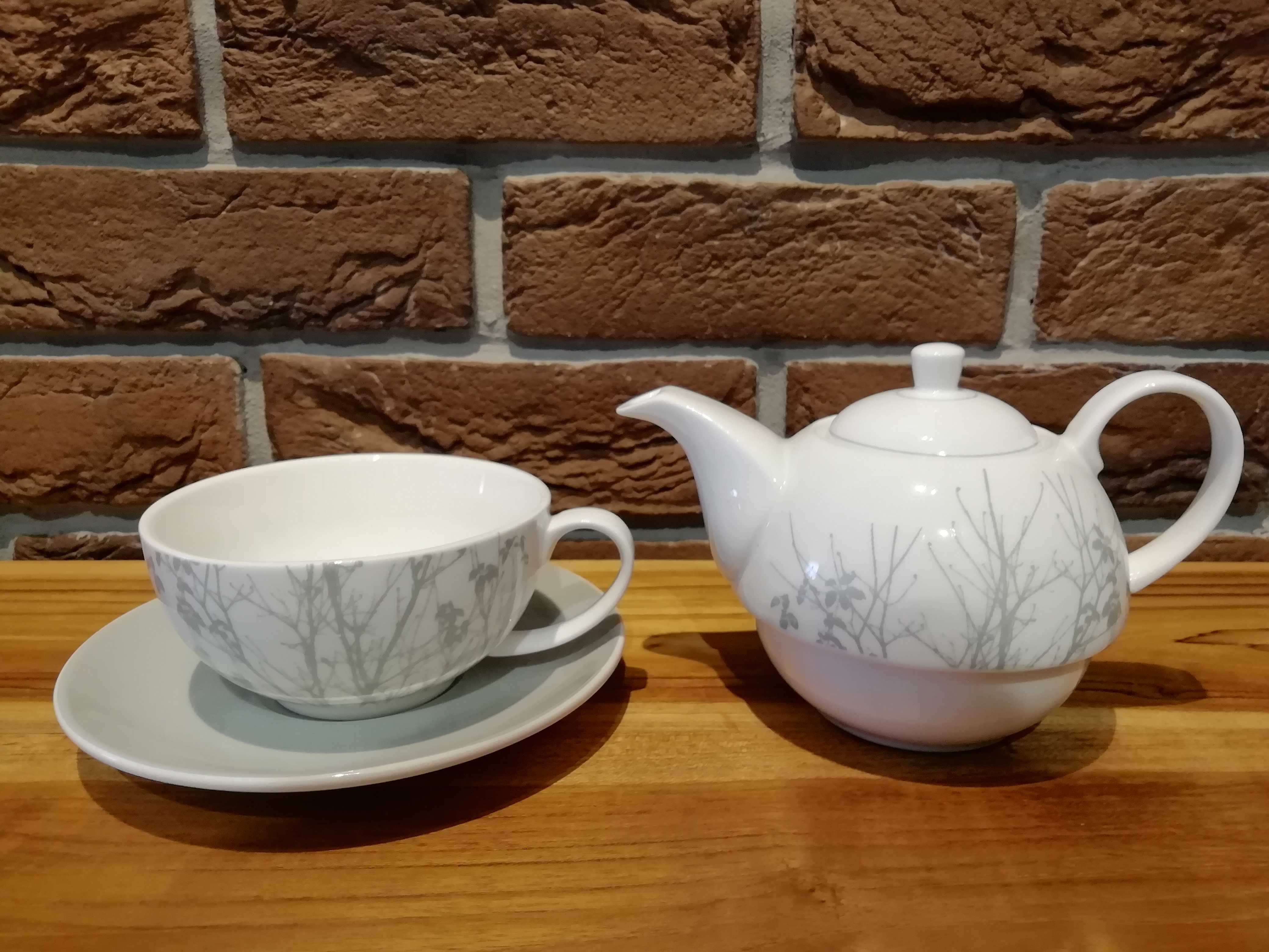 Imbryk filiżanką Home and You Zestaw do herbaty Tea For One porcelana