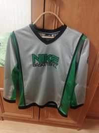 Баскетбольна майка Nike Dri Fit 3/4  Big Spell Out Green/ Sil