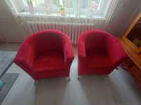 Fotele czerwone do salonu