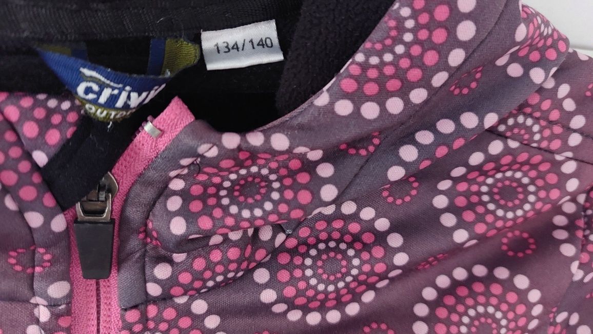 Lekka kurtka 134/140 crivit Lidl softshell wiatrówka