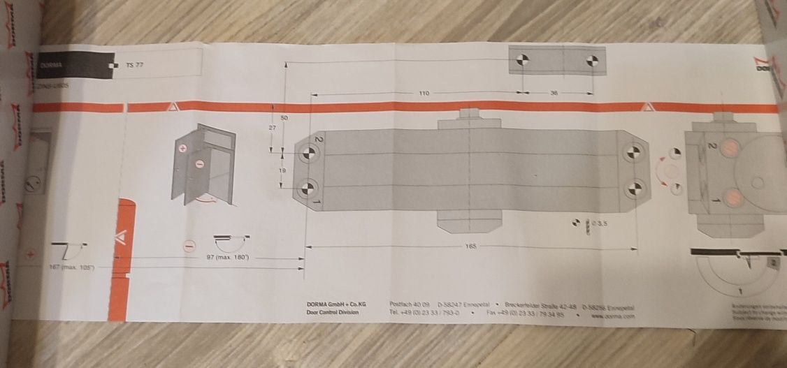 Samozamykacze DORMA TS77
