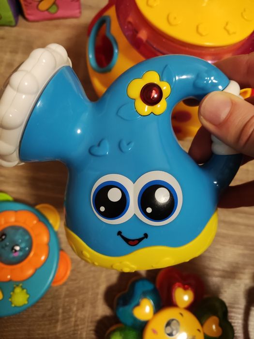 Інтерактивні музичні іграшки(Горщик, бубен, лійка, ромашка, кубики)