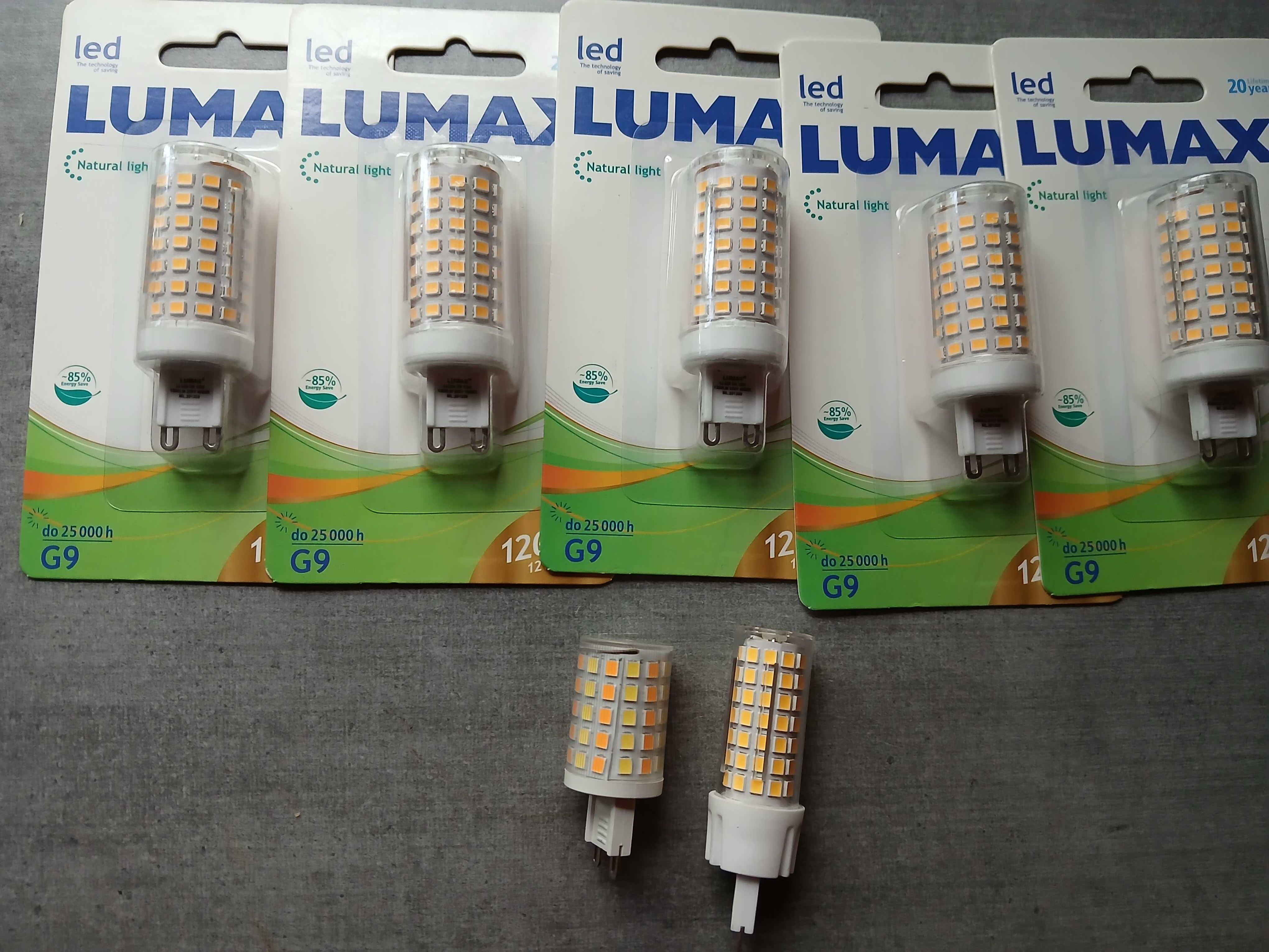 5 sztuk - Żarówka LED G9 1200lm LUMAX LL238