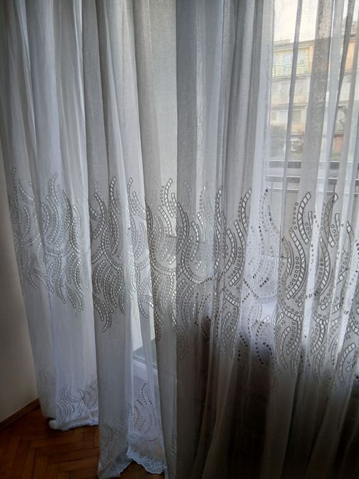 Duża firanka  380 cm po zmarszczeniu x240   cm