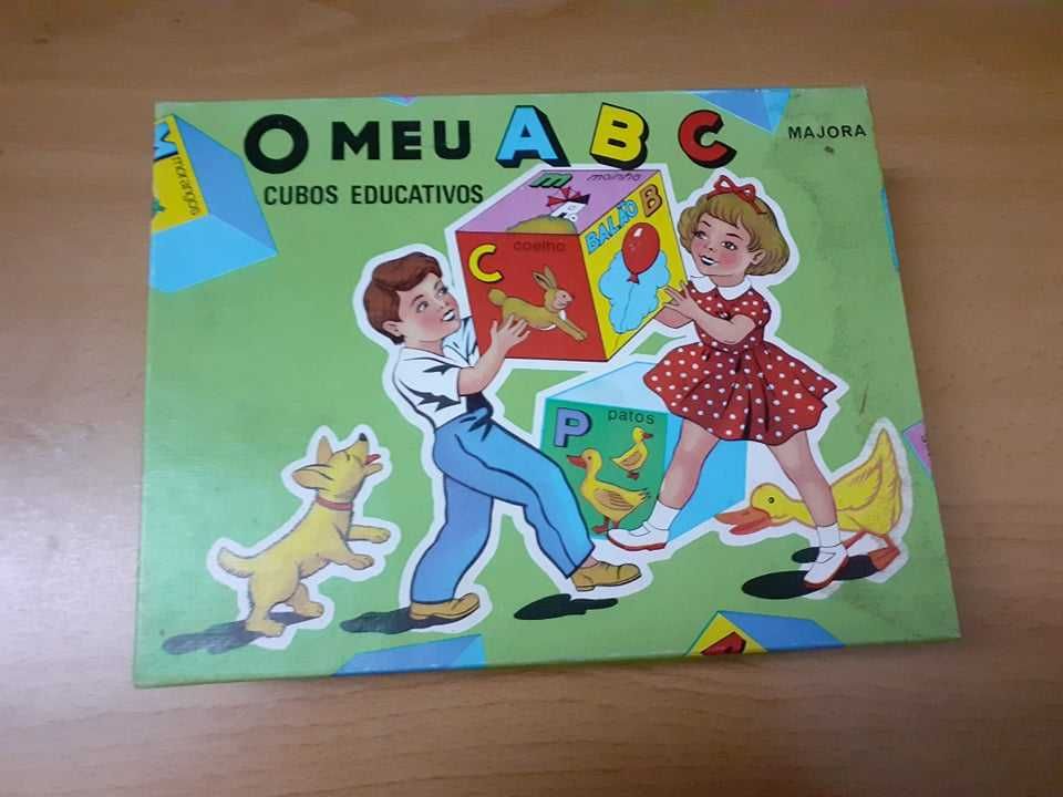 O meu ABC: Cubos educativos da Majora, antigos