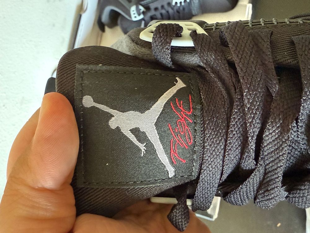 Jordan 4 Black Canvas