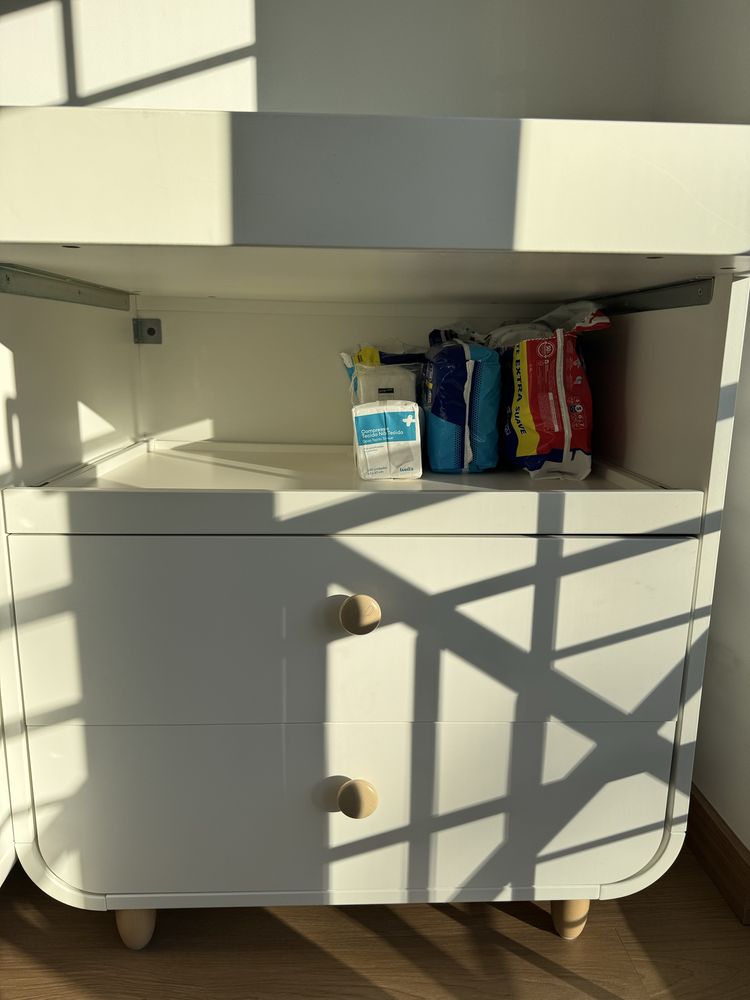 Cama berço bebé + trocador IKEA