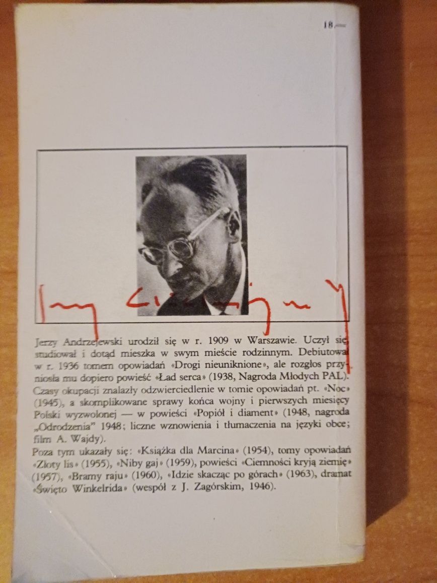 Jerzy Andrzejewski "Popiół i diament"
