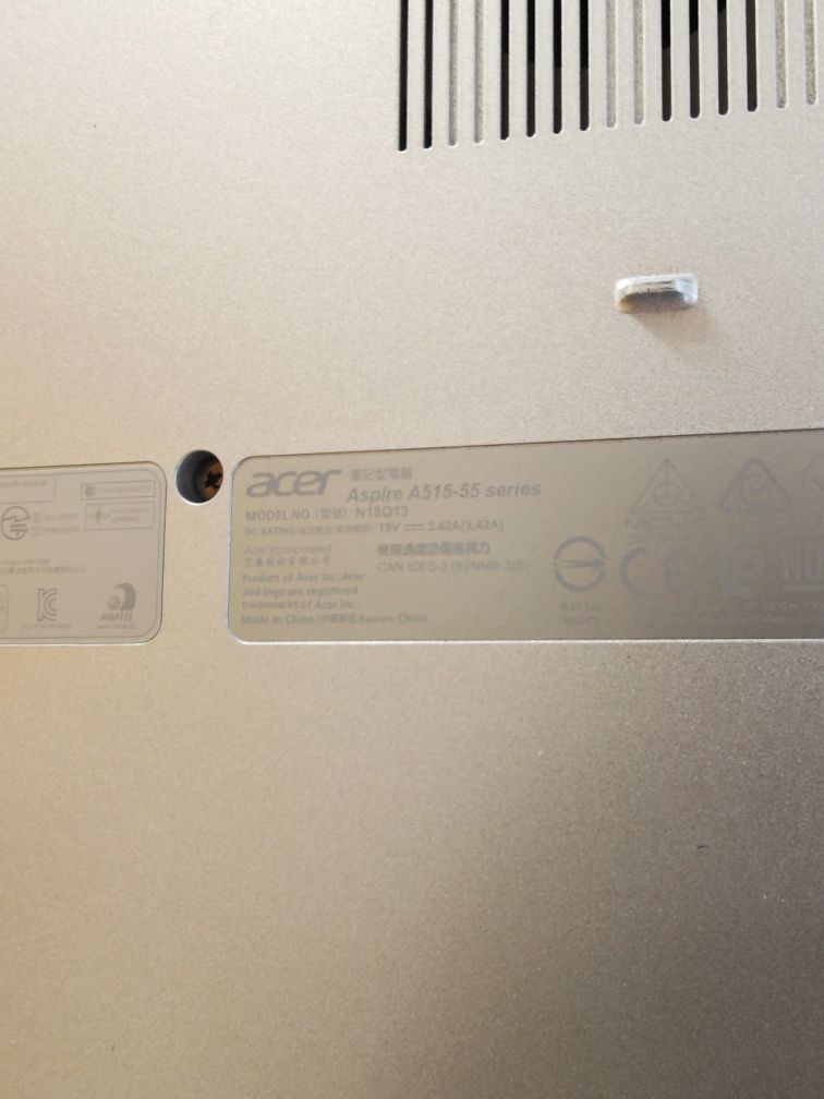 Portatil Acer Aspire A515-55G 15.6" Intel I5-1035G1 512GBSSD 8GB Ram