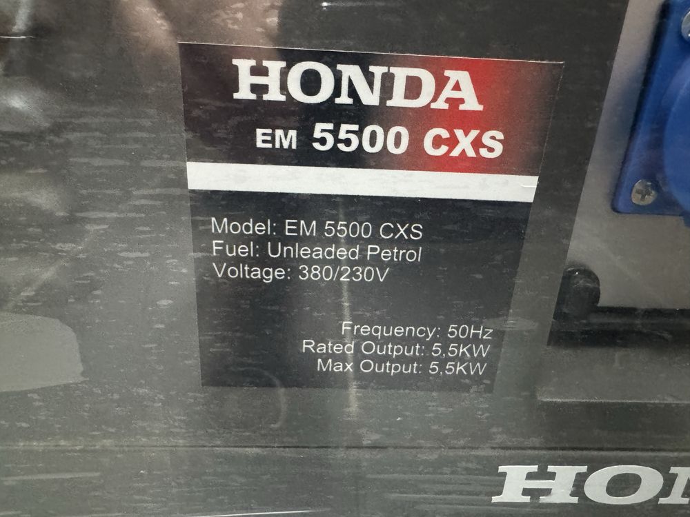 Agregat prądotwórczy Honda EM 5500 CXS