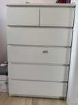 Komoda IKEA MALM, 6 szuflad, biała