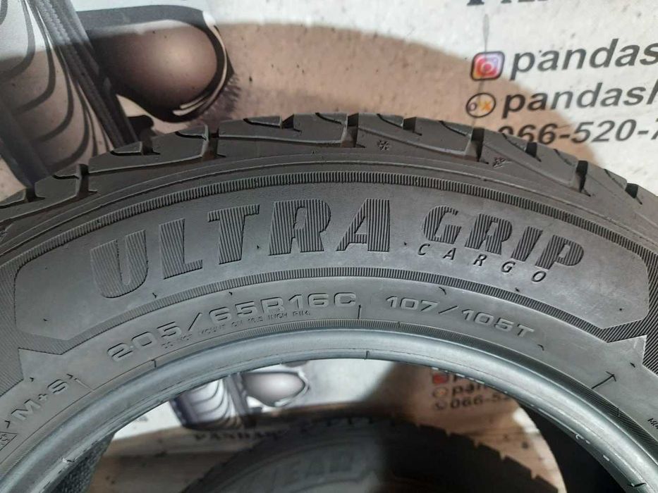 Шини 8мм 205/65 R16C GOODYEAR UltraGrip Cargo б/у зима склад