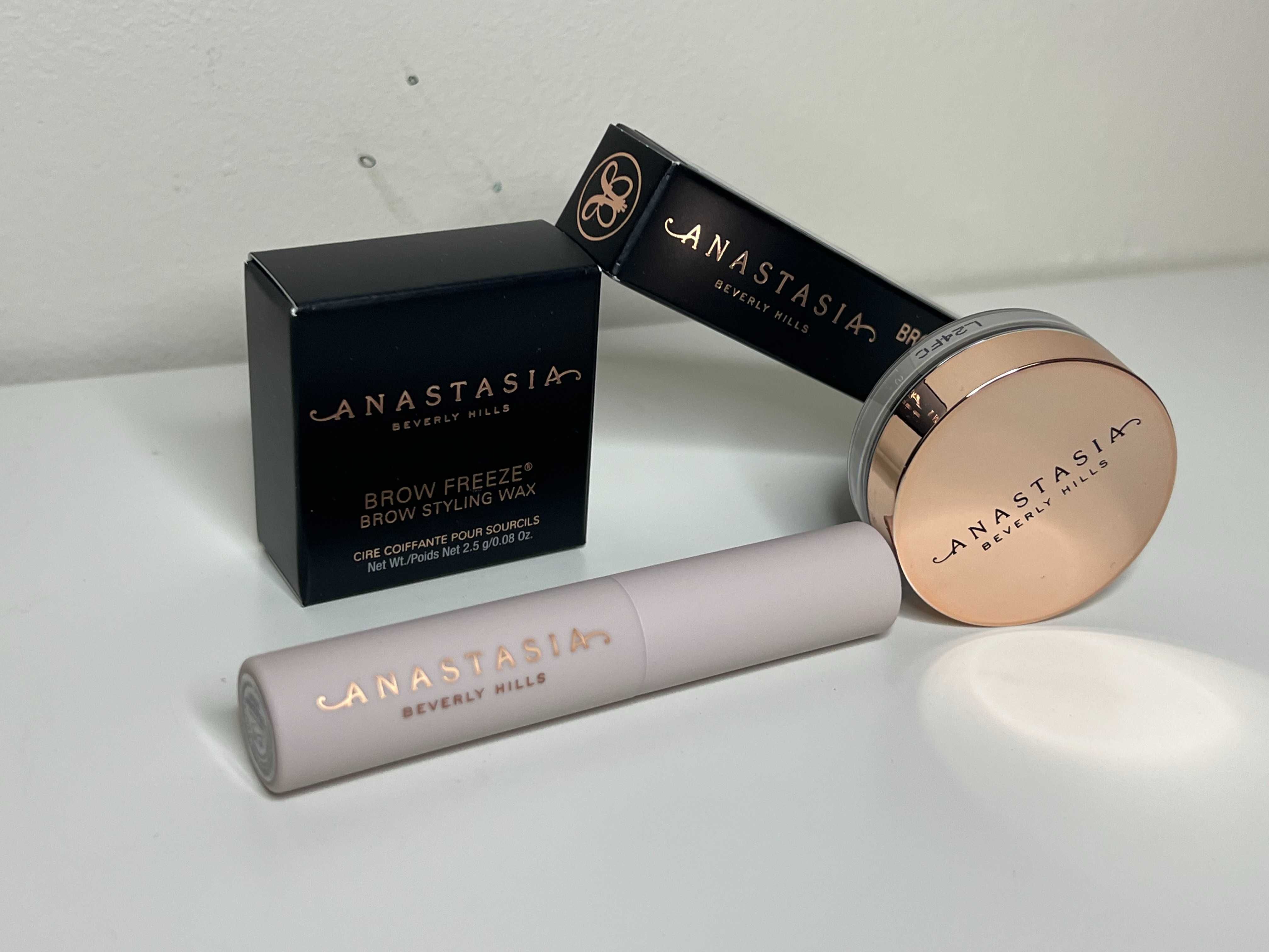 Anastasia Beverly Hills Brow Zestaw do brwi Freeze Gel wosk travel