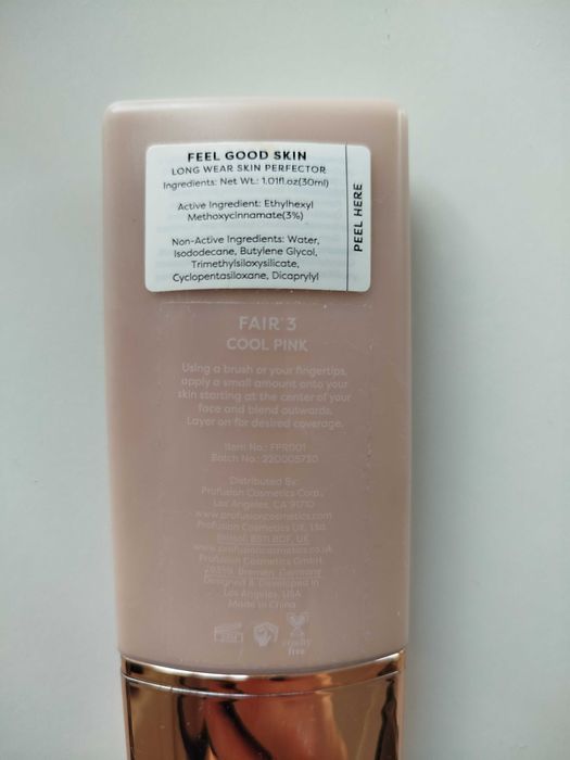 Profusion feel good skin  podkład do twarzy kolor fair 3 cool pink
