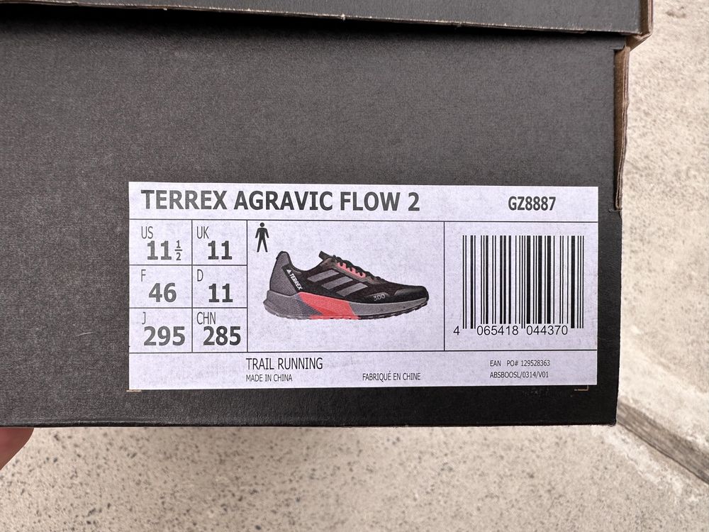 Кроссовки Adidas Terrex Agravic Flow 2 Trail оригінал 46 розмір