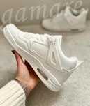 Jordan 4 całe białe buty sportowe dla chłopaka sneakersy retro 41-46