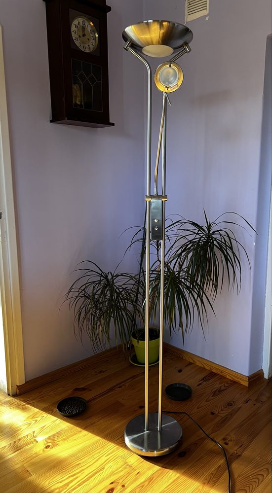 Lampa z funkcją ściemniania srebrna