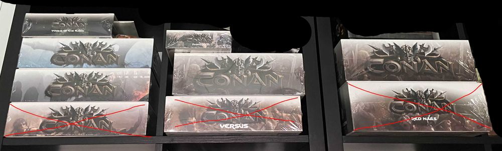 Conan planszowka Gamefound pledge duży zestaw