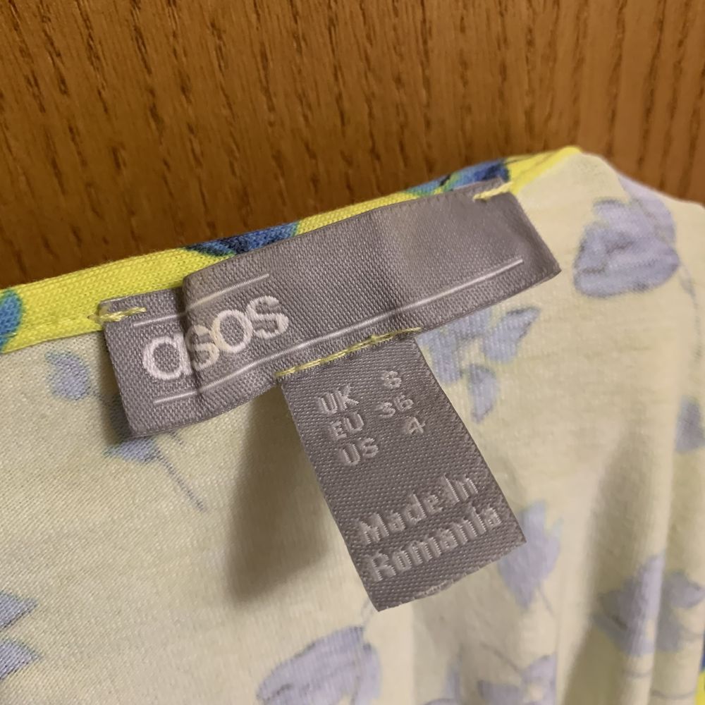 Жовта міні сукня Asos