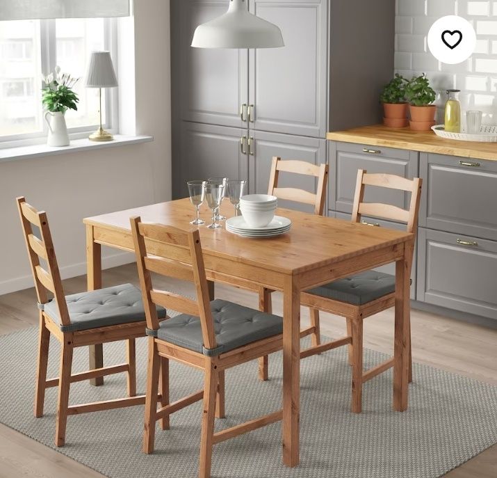 Stół z sosny drewniany sosna Ikea Jokkmokk
