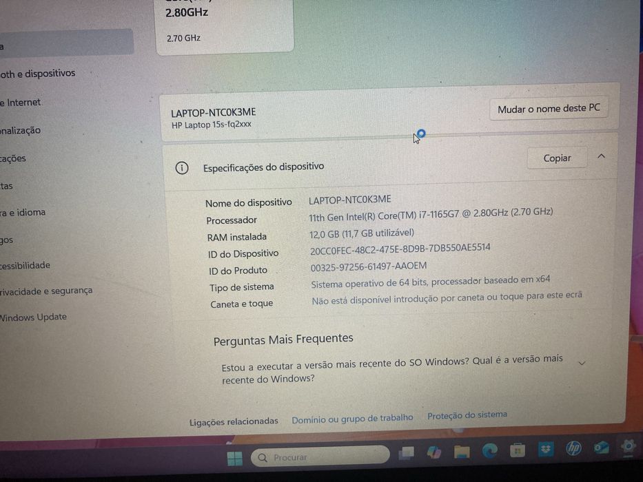 Portatil HP Intel i7 512gb