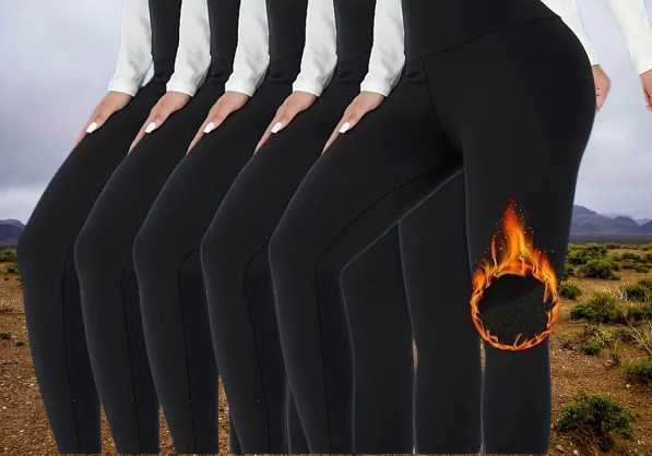 Leggins de mulher de lycra e térmicas - conj. de 5 pares à escolha