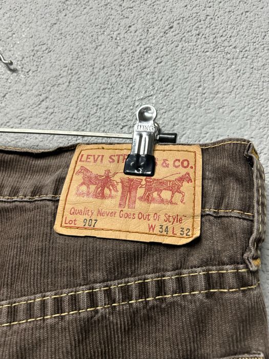 Штани джинси Levis 907 W34 L32 вельветові чоловічі