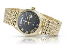 Złoty zegarek z bransoletą męski 14k 585 Geneve mw013ydbc&mbw013y Wr