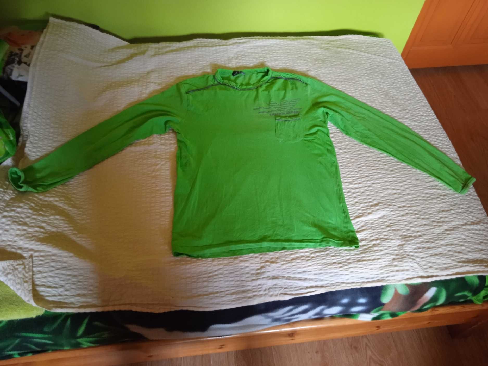 Bluza, longsleeve Armani, koszulka z długim rękawem