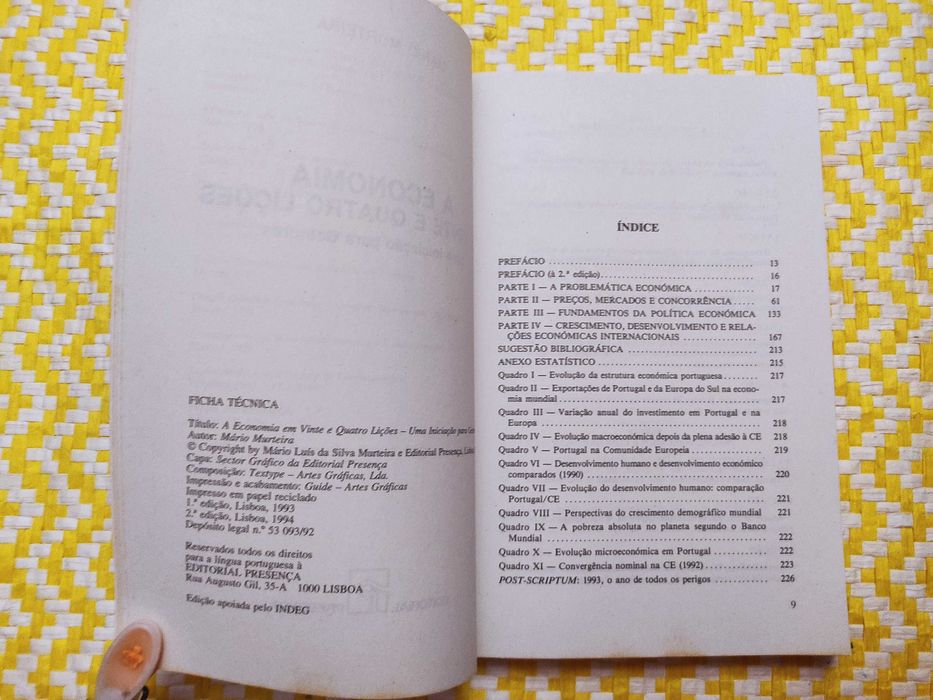 A ECONOMIA EM 24 LIÇÕES – Uma Iniciação Para Gestore
 Mário Murteira