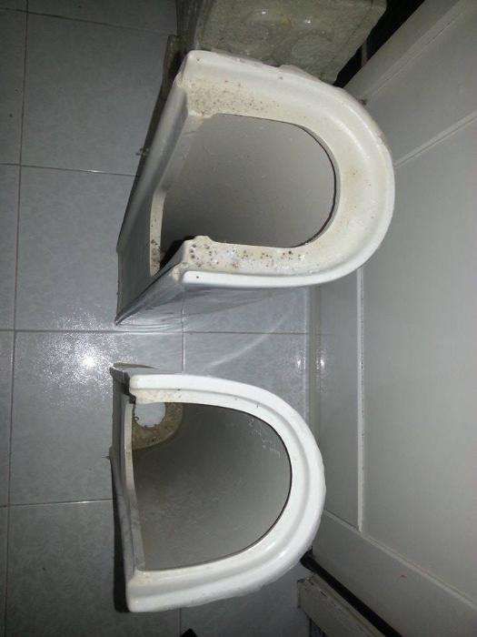 colunas de lavatorio de casa de banho