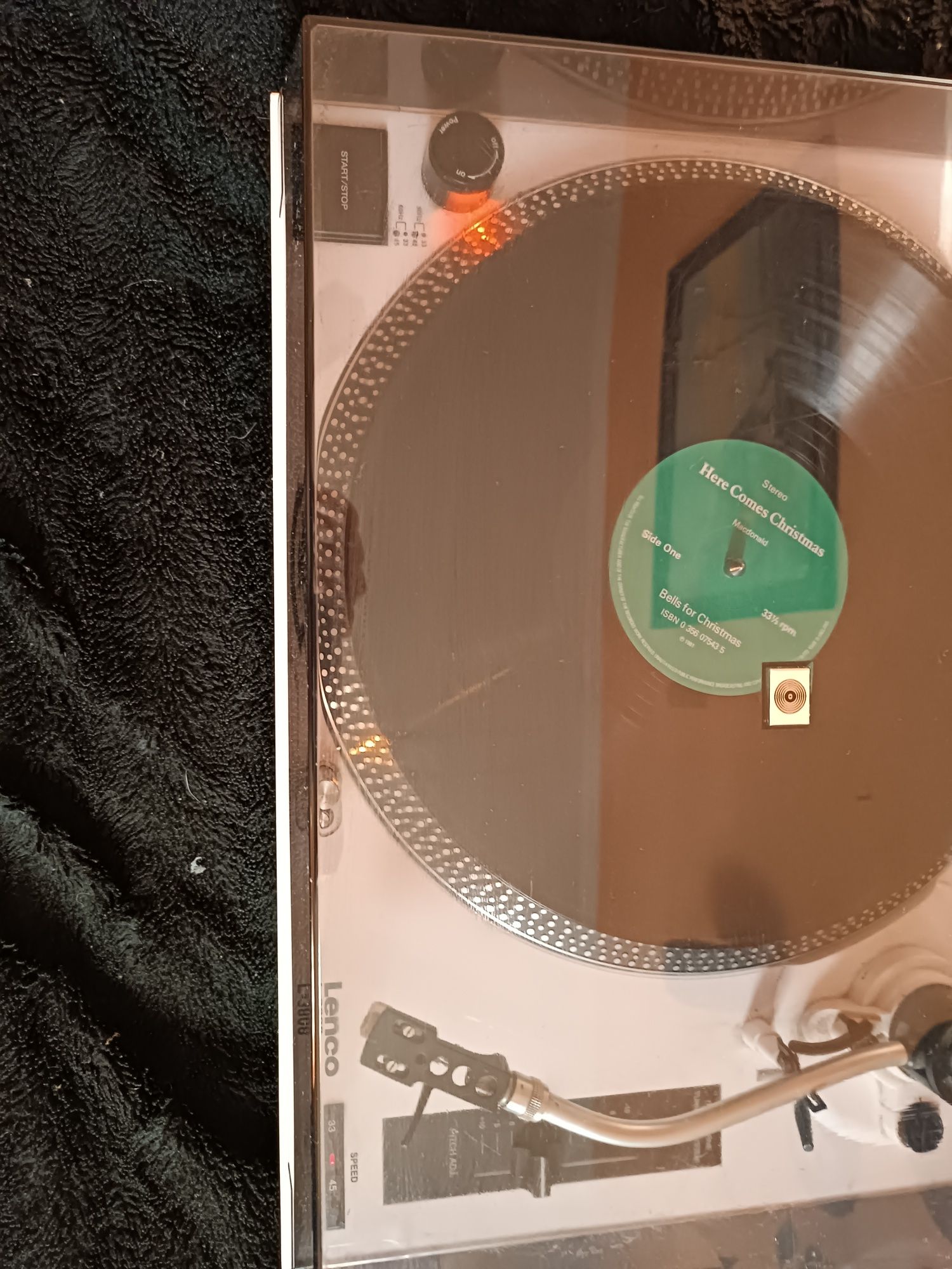 Gramofon Lenco L 3808 jak nowy+ kabel audio,kino+ kabel soundbar